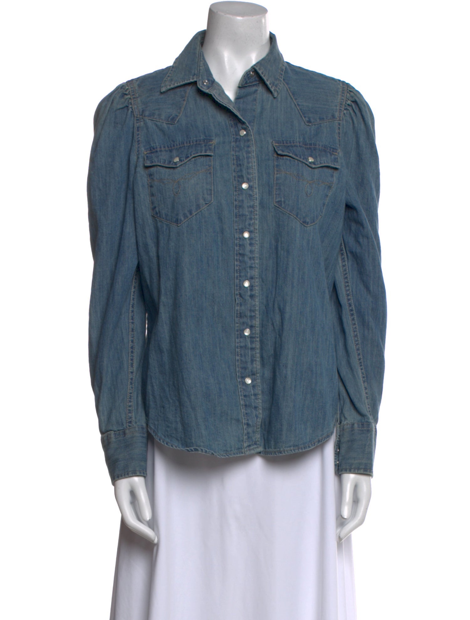 Lauren Ralph Lauren Long Sleeve Button-Up Top