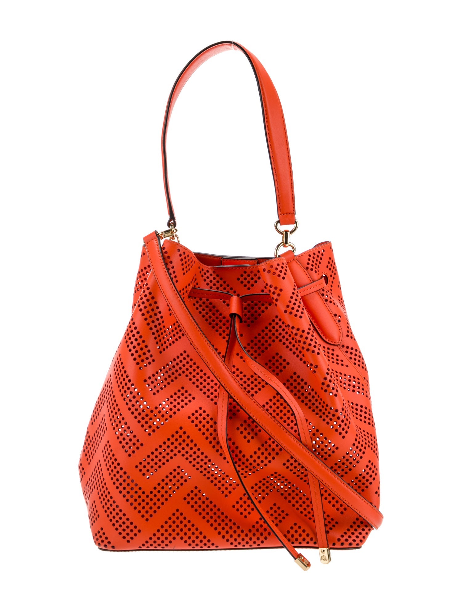 Lauren Ralph Lauren Leather Bucket Bag