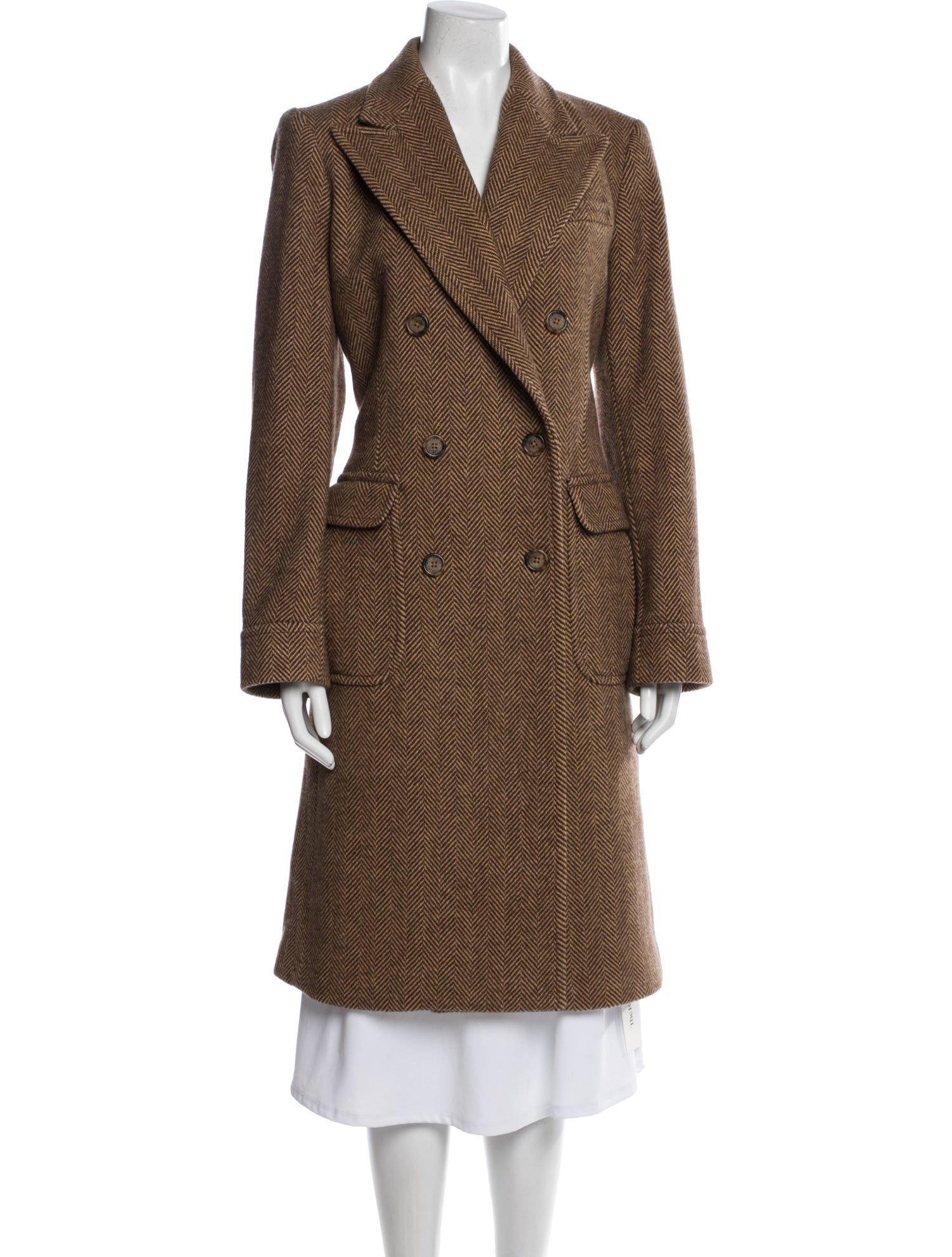 Lauren Ralph Lauren Wool Faux Fur Coat