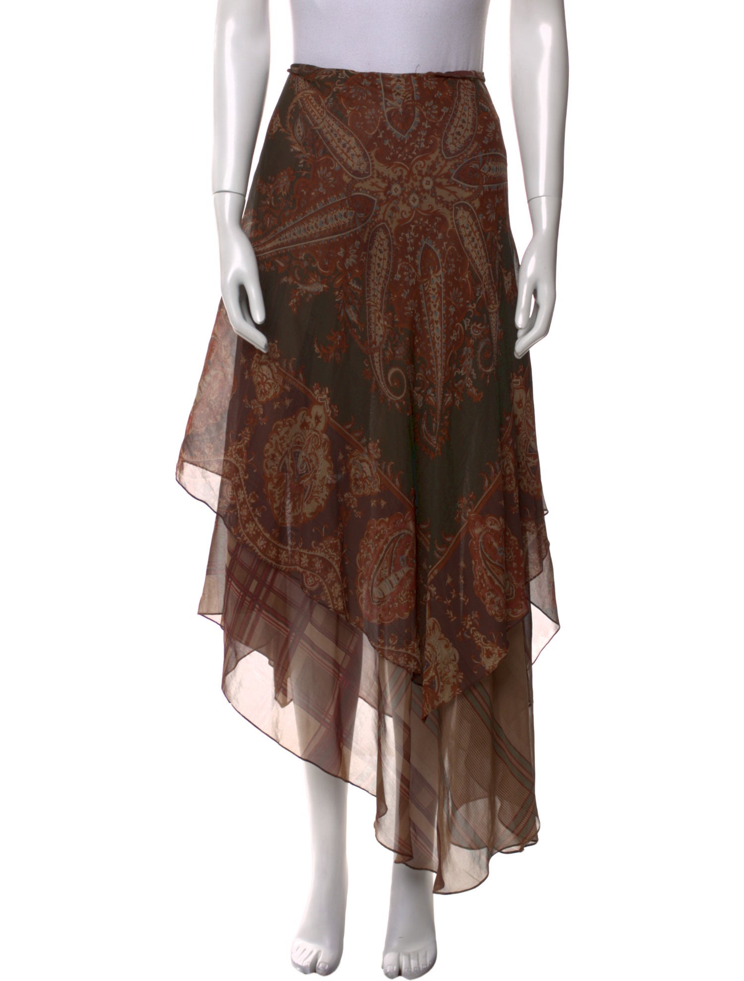 Lauren Ralph Lauren Silk Long Skirt