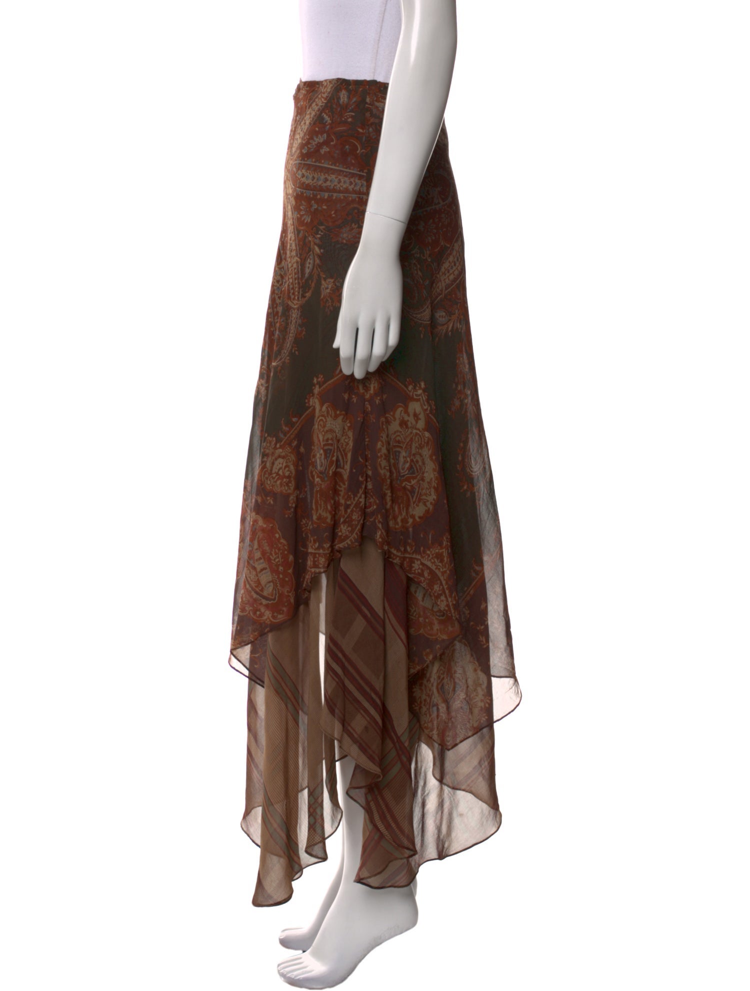 Lauren Ralph Lauren Silk Long Skirt