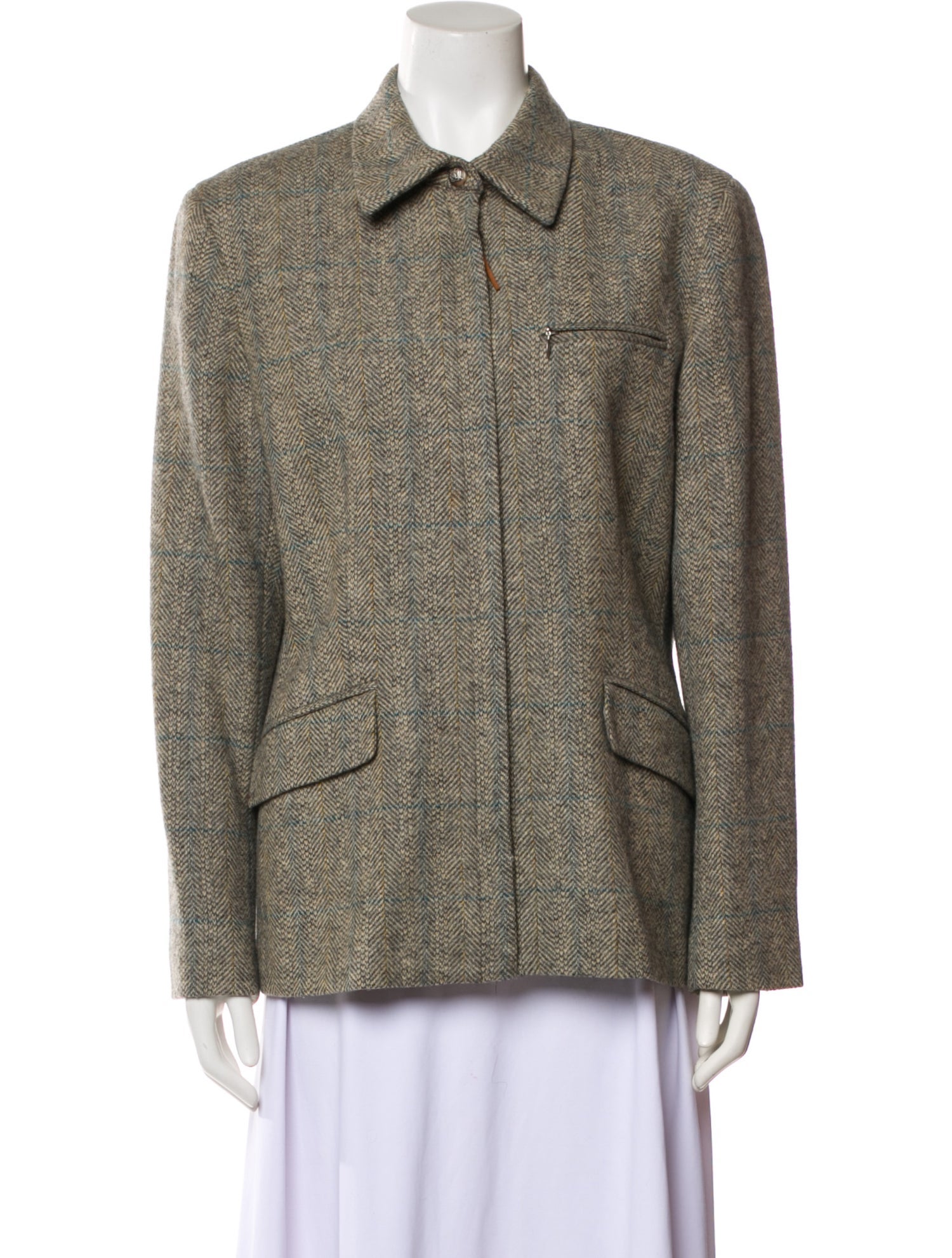 Lauren Ralph Lauren Wool Printed Blazer