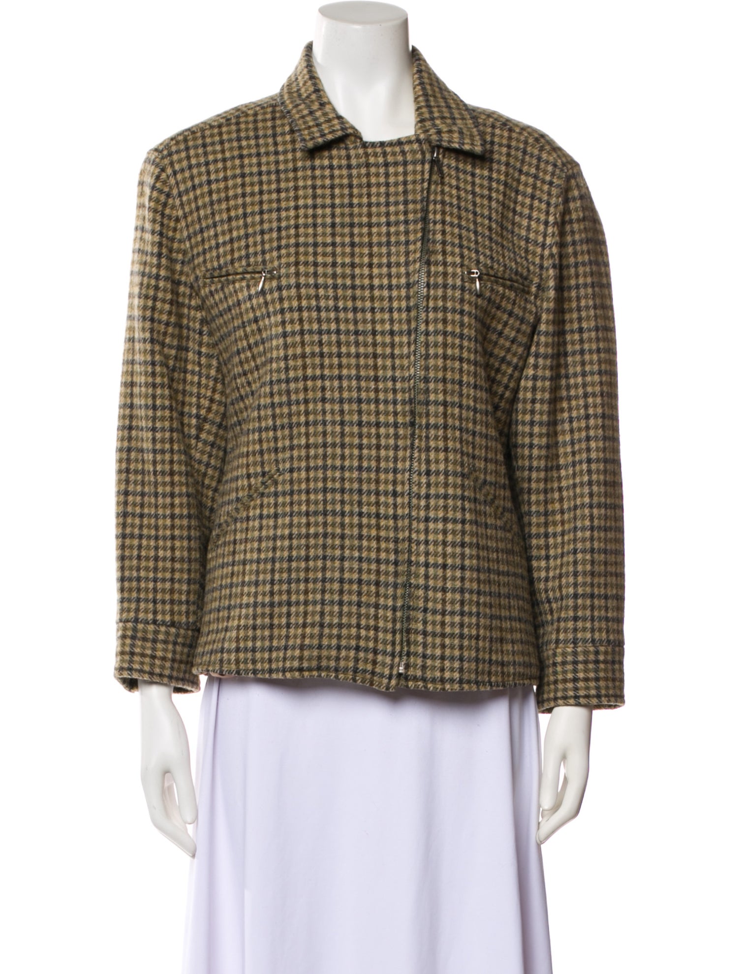 Lauren Ralph Lauren Wool Plaid Print Blazer