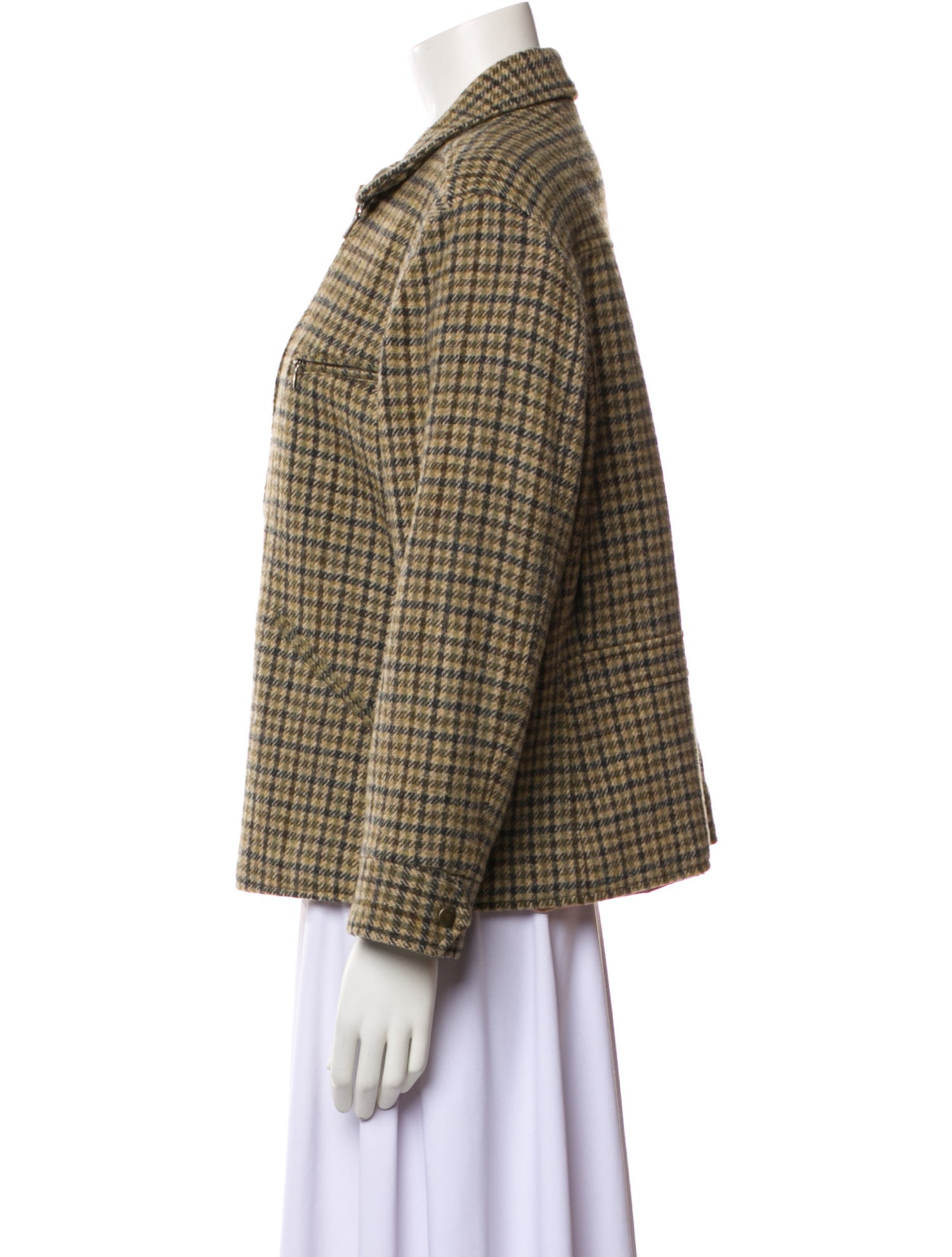 Lauren Ralph Lauren Wool Plaid Print Blazer
