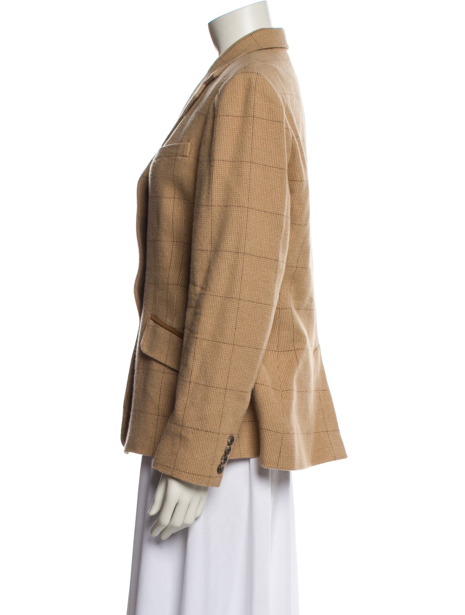 Lauren Ralph Lauren Wool Plaid Print Blazer