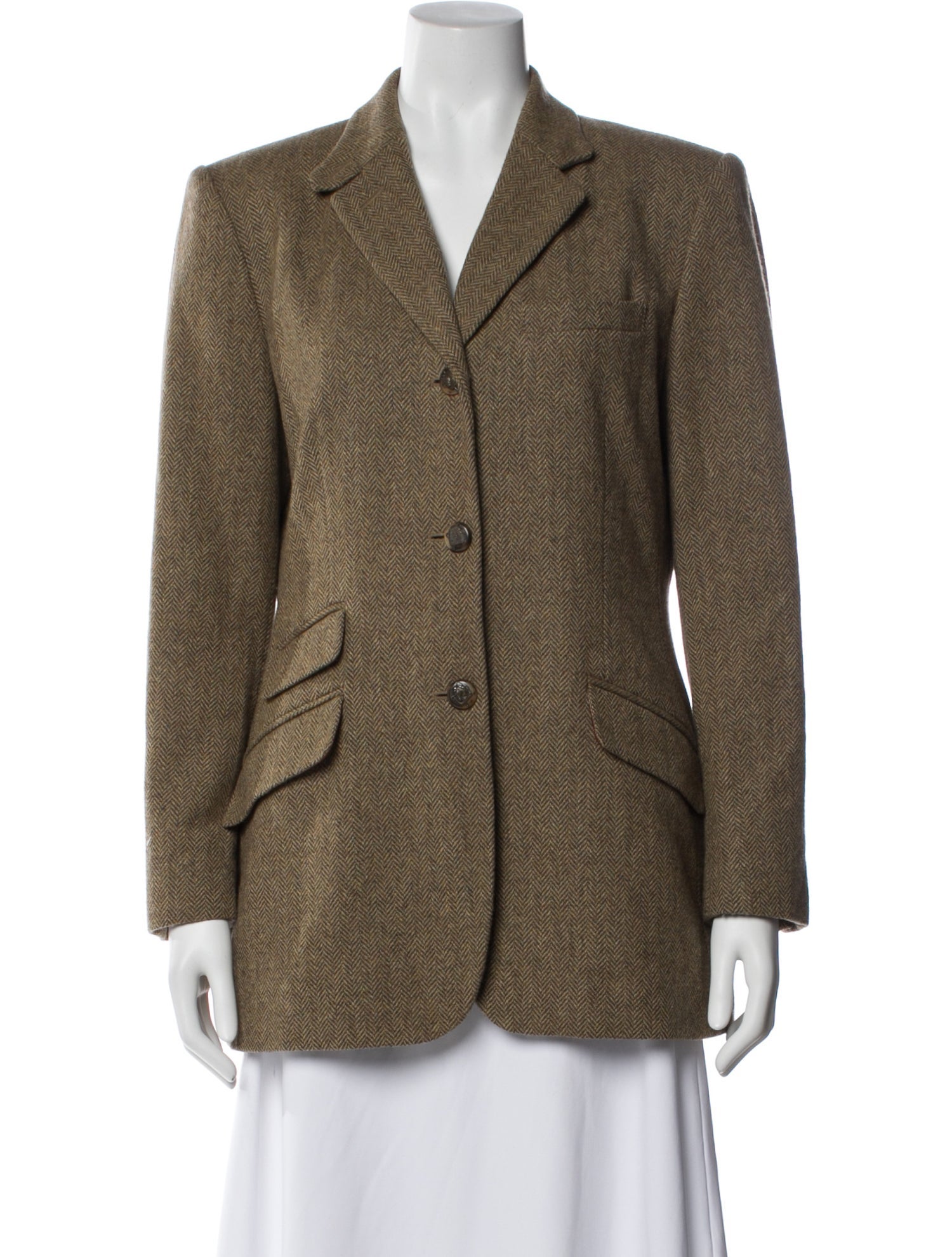 Lauren Ralph Lauren Lambswool Striped Blazer