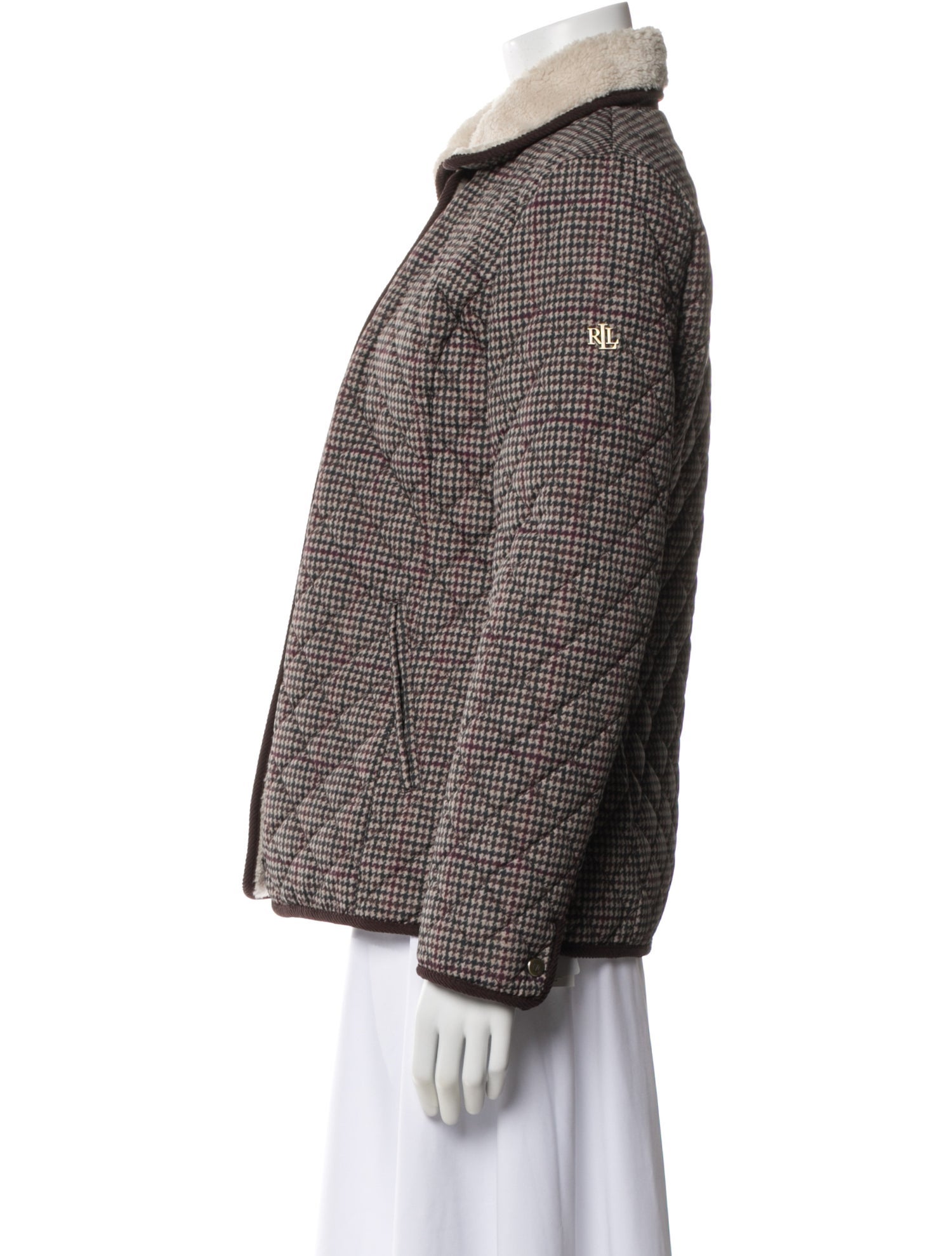 Lauren Ralph Lauren Wool Tweed Pattern Evening Jacket
