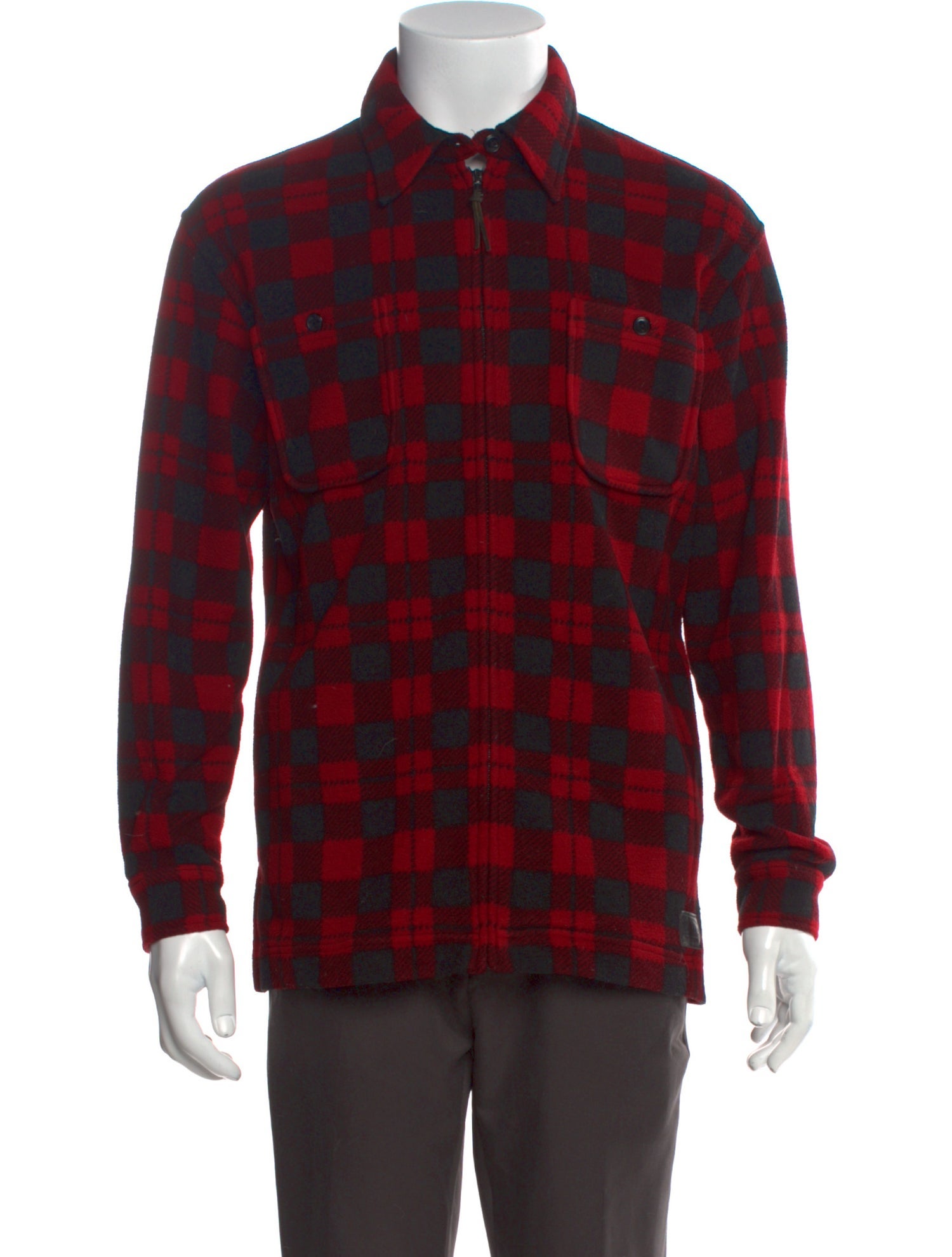 Lauren Ralph Lauren Plaid Print Collar Polo Sweater