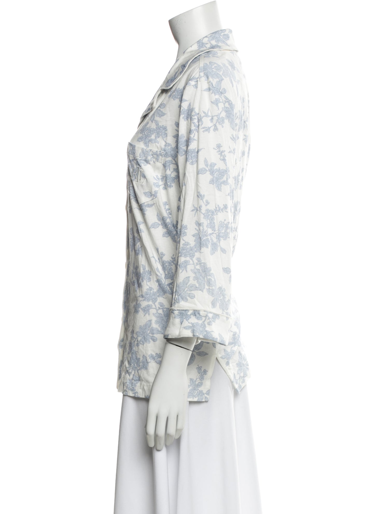 Lauren Ralph Lauren Silk Floral Print Pajamas