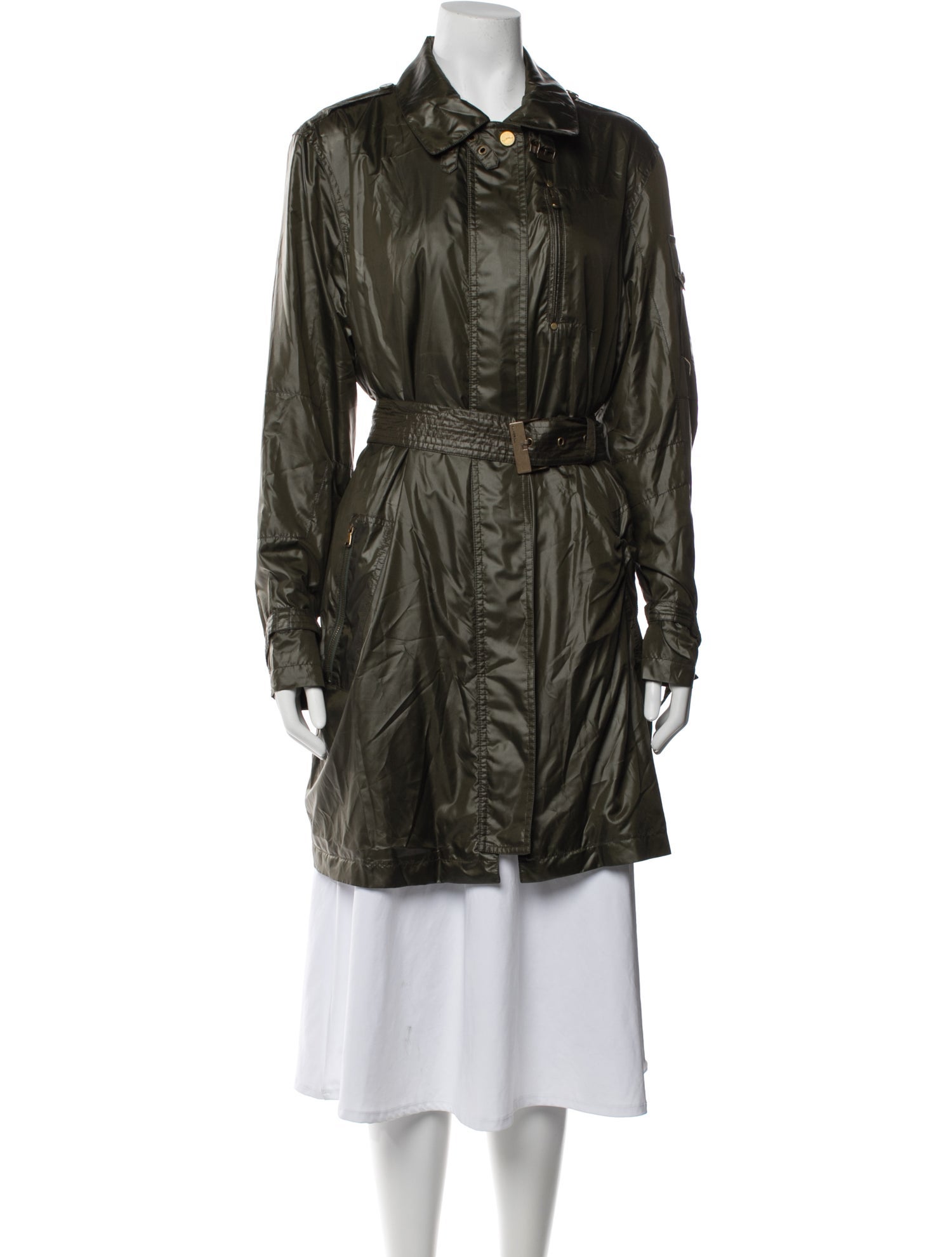 Jil Sander Leather Coat w/ Tags - Blue Coats, Clothing - JIL145254