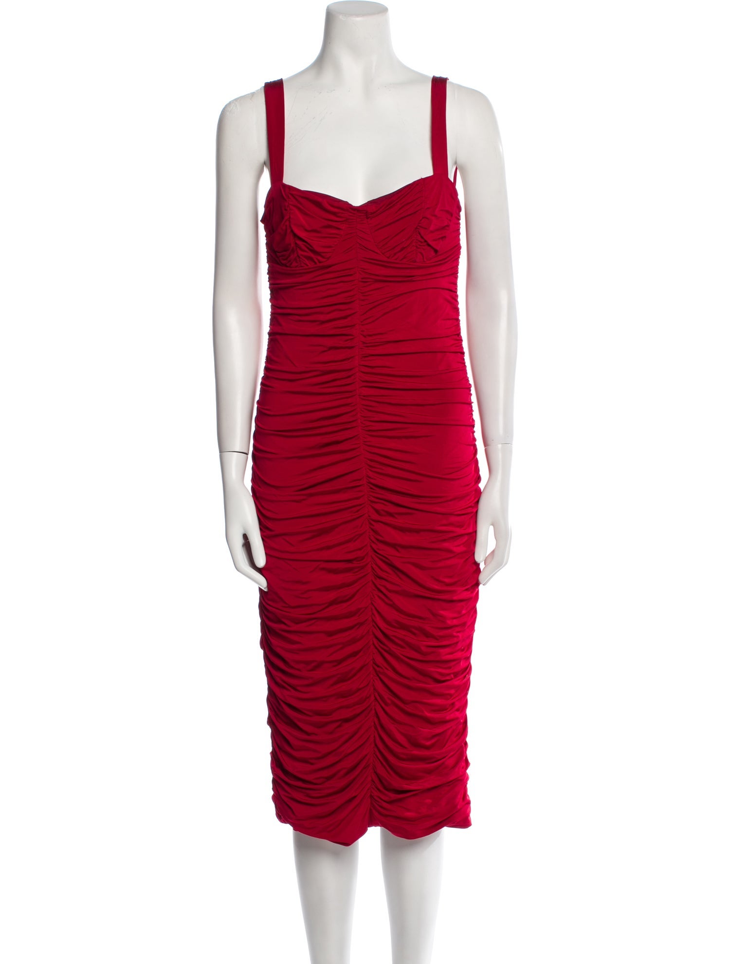 Iorane Square Neckline Midi Length Dress