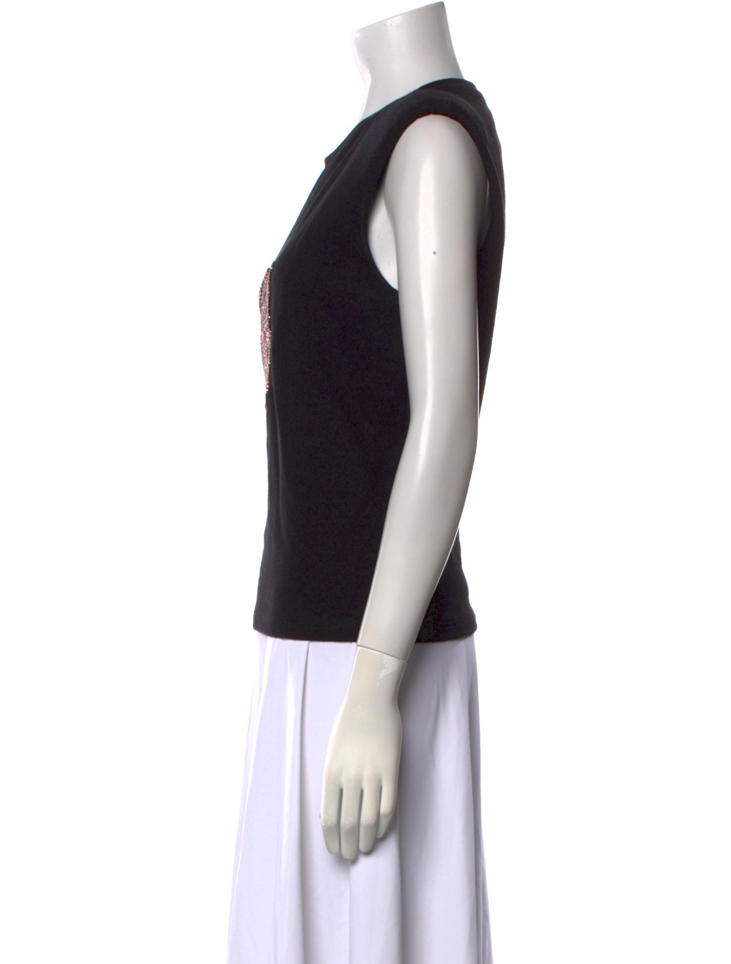 Iorane Graphic Print Crew Neck Top