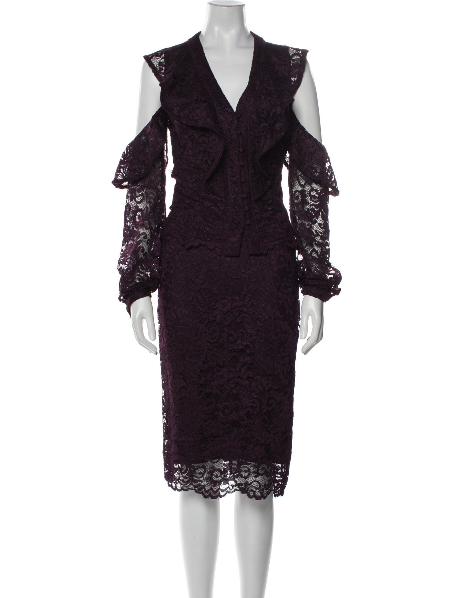 Iorane Lace Lace Pattern Skirt Set