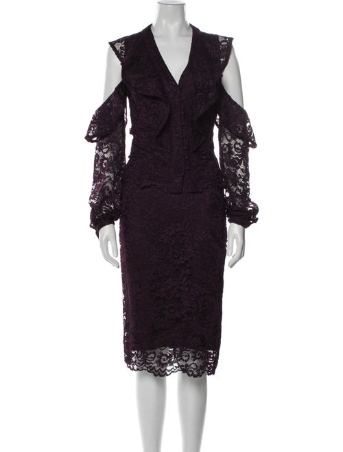 Iorane Lace Lace Pattern Skirt Set