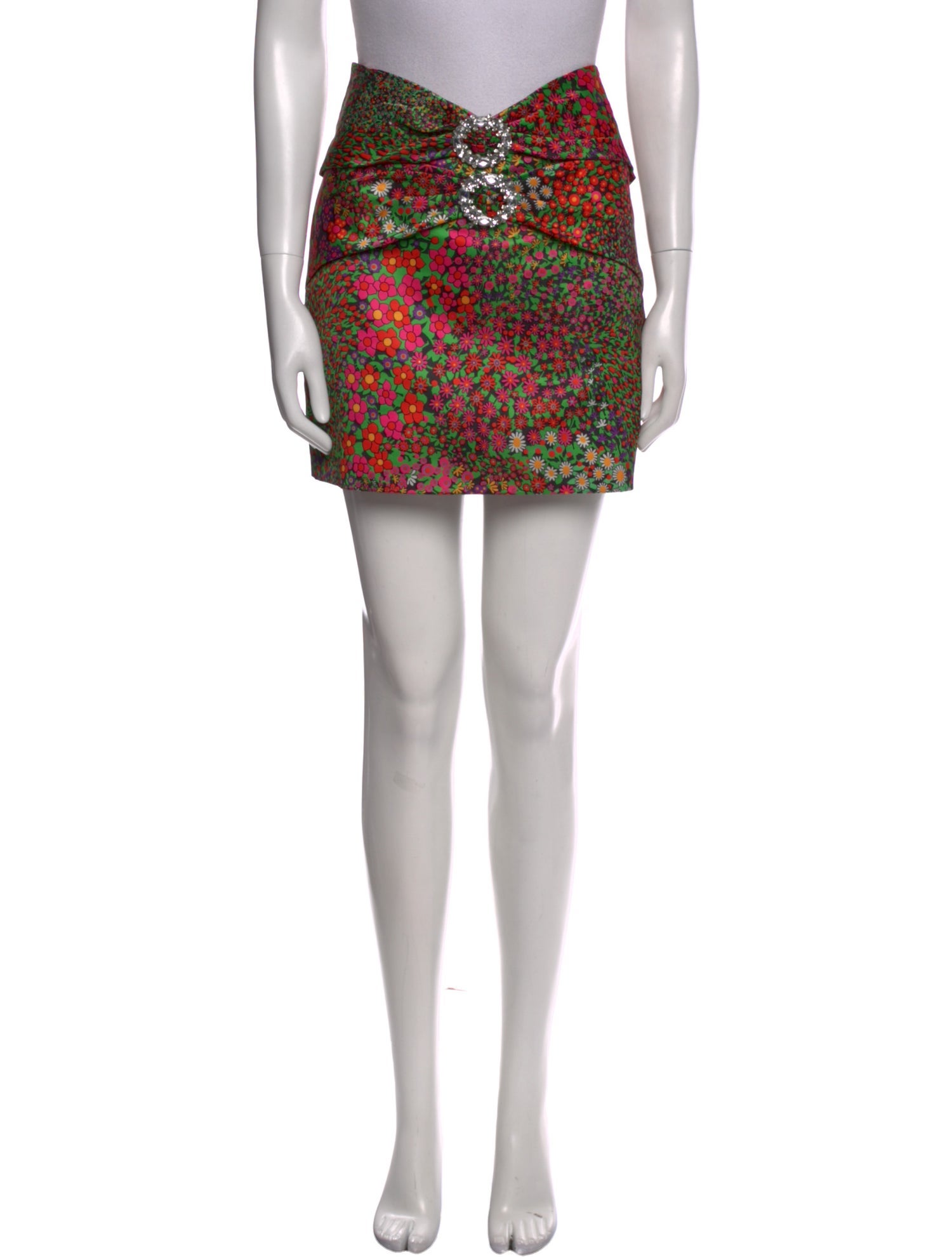 Iorane Floral Print Mini Skirt