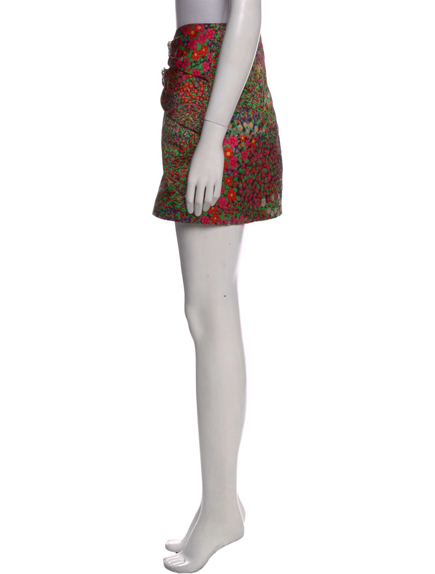 Iorane Floral Print Mini Skirt