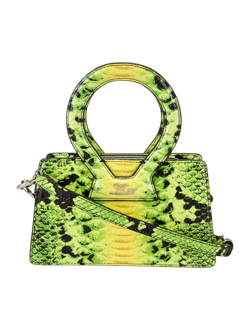 Luar Embossed Leather Top Handle Bag