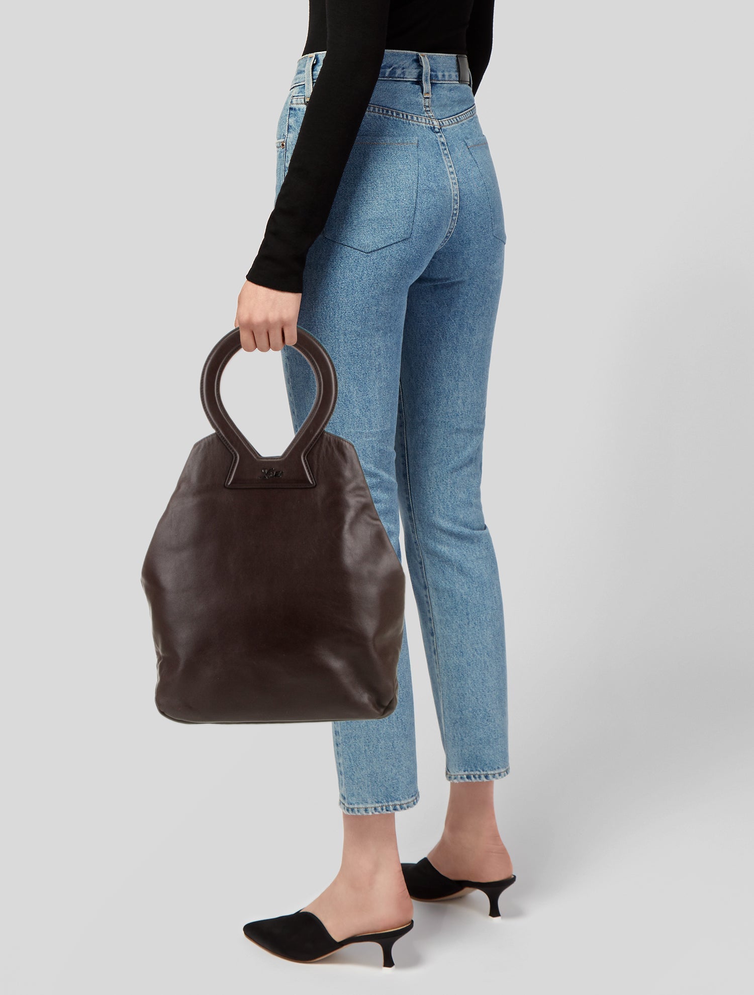 Luar Leather Top Handle Bag