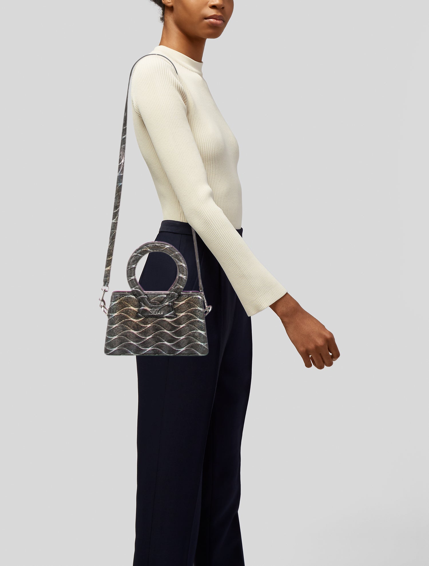 Luar Leather Top Handle Bag