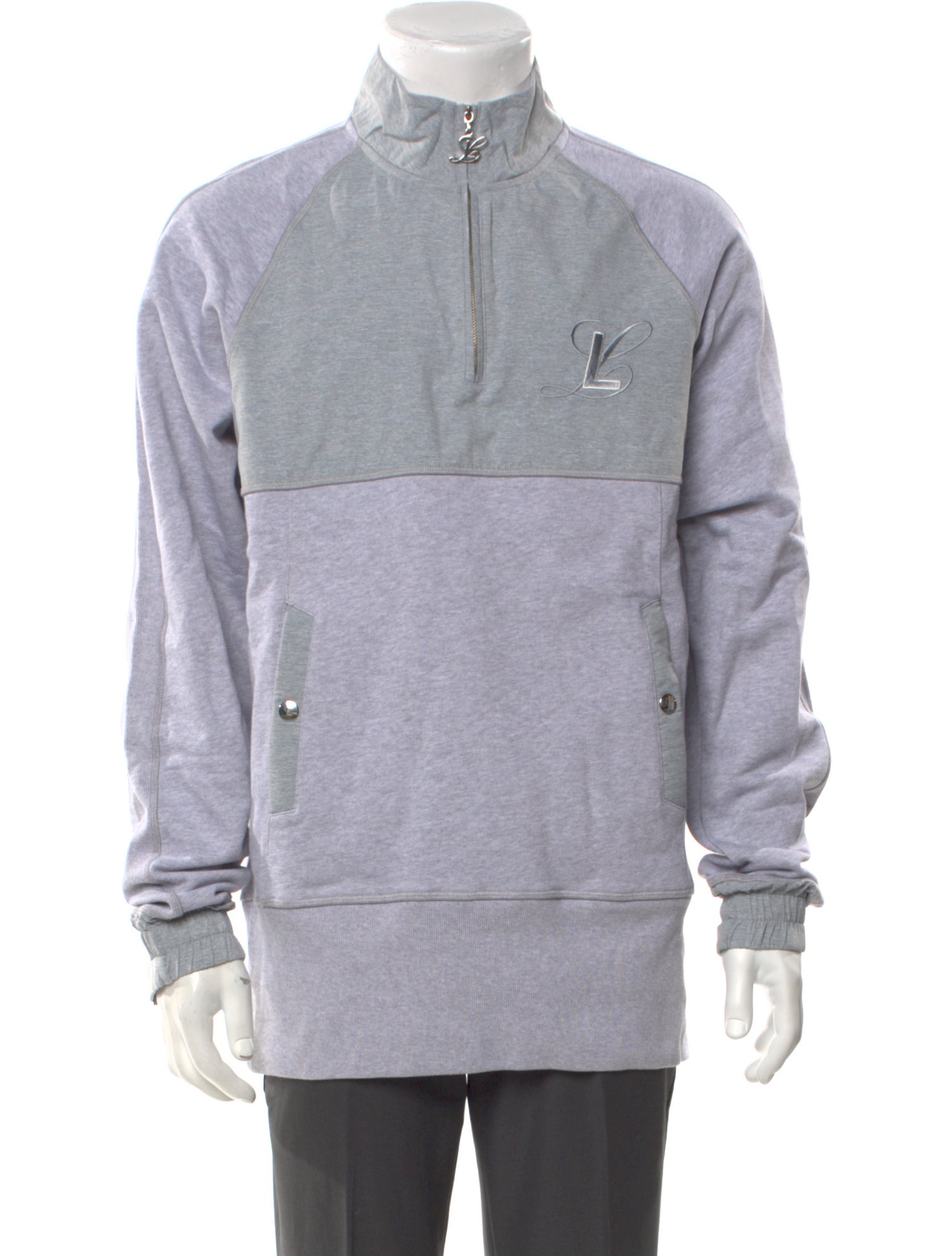 Luar Colorblock Pattern Turtleneck Sweatshirt