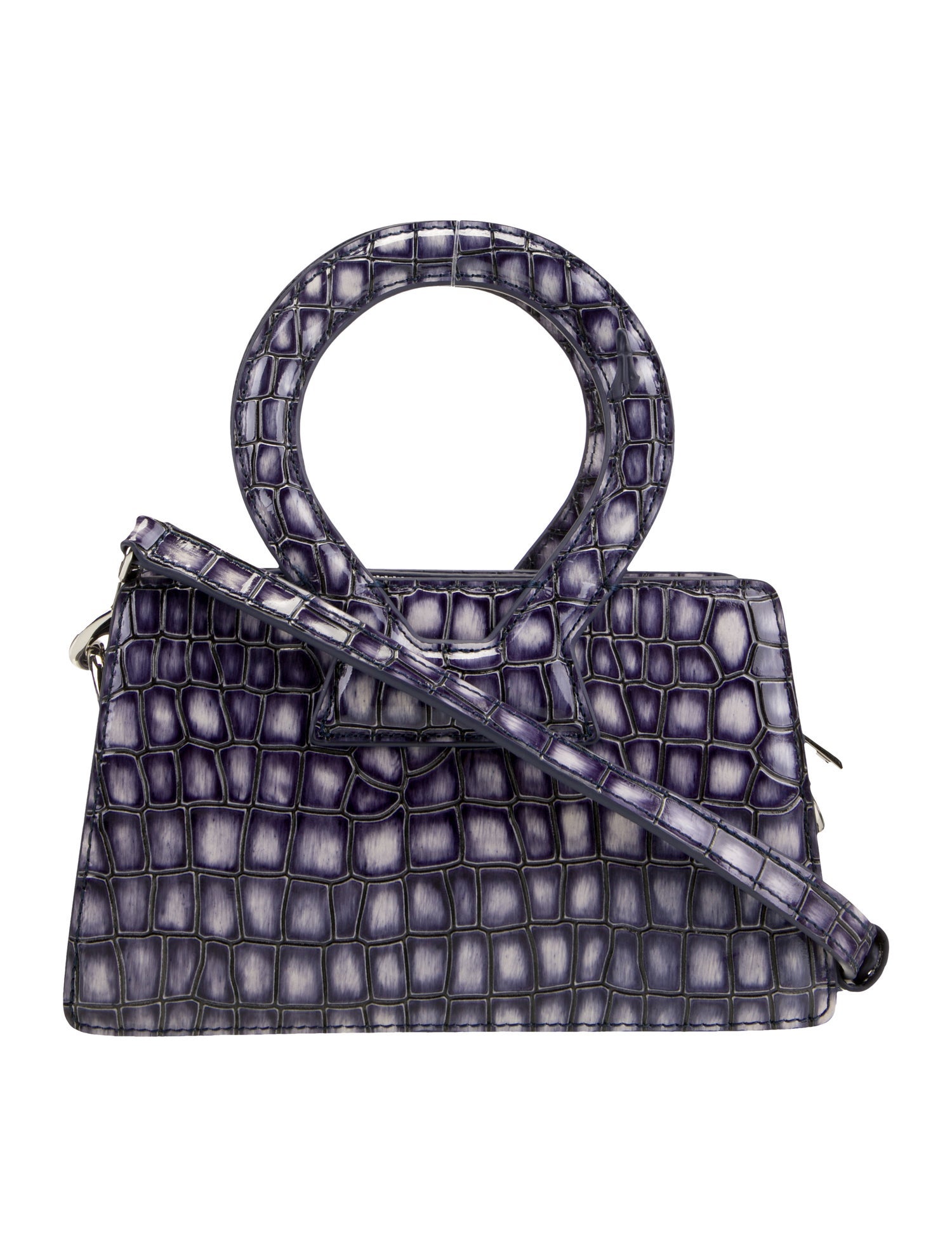Luar Patent Leather Top Handle Bag