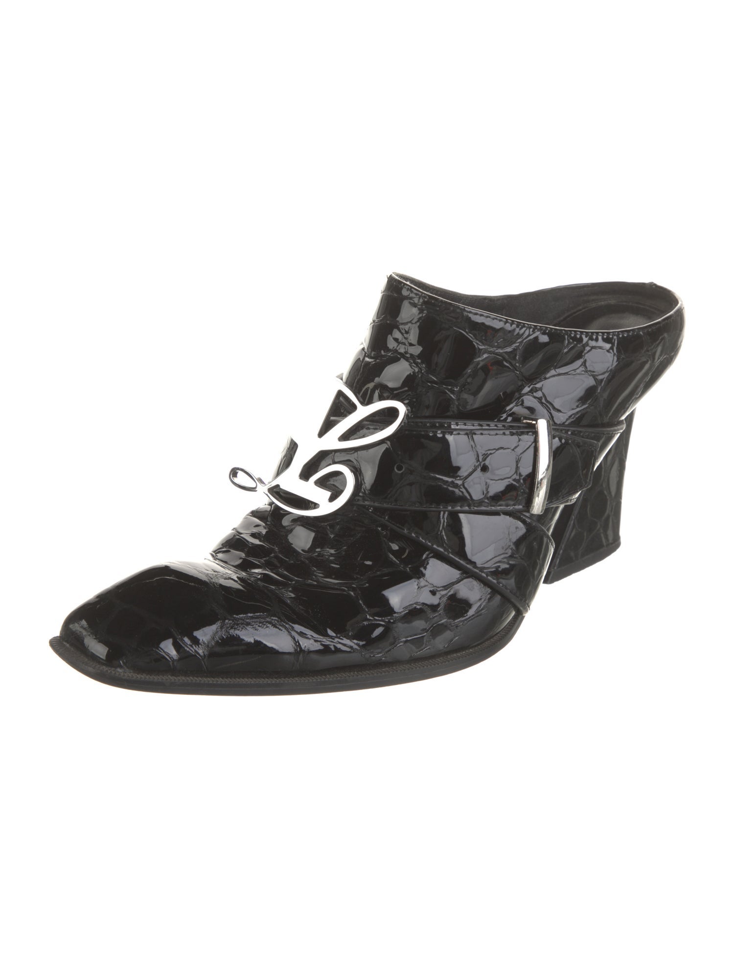 Luar Patent Leather Mules