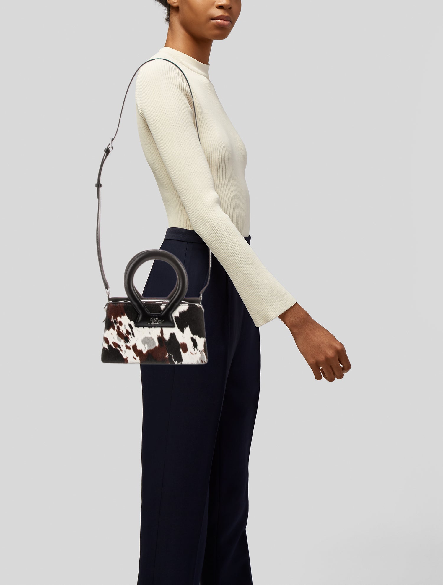 Luar Ponyhair Top Handle Bag