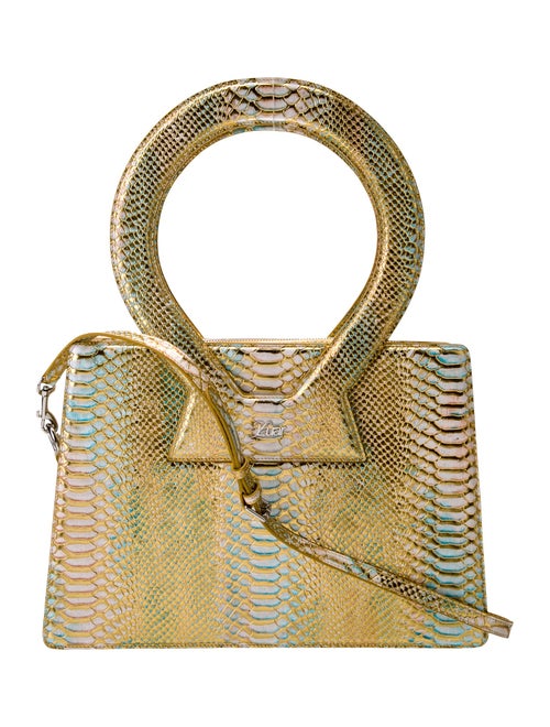 Luar Embossed Leather Shoulder Bag