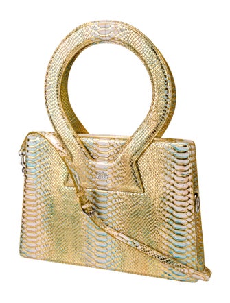 Luar Embossed Leather Shoulder Bag