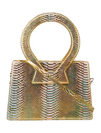 Luar Embossed Leather Shoulder Bag