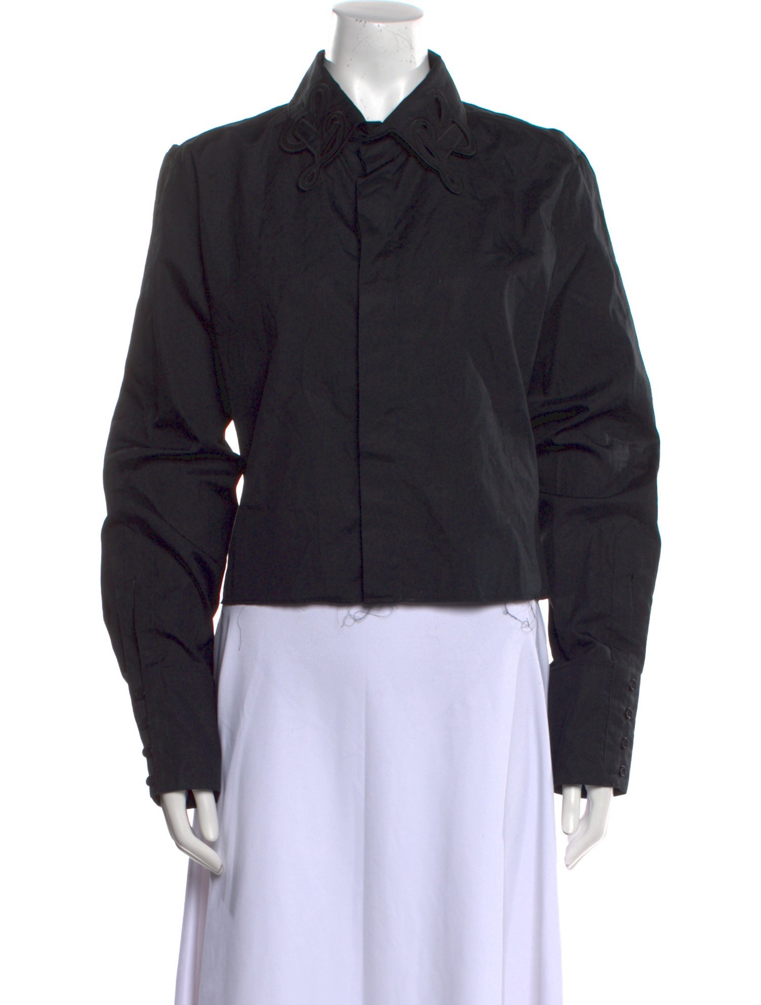 Luar Long Sleeve Button-Up Top