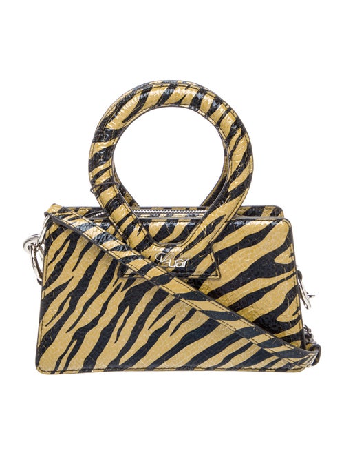 Luar Embossed Leather Top Handle Bag