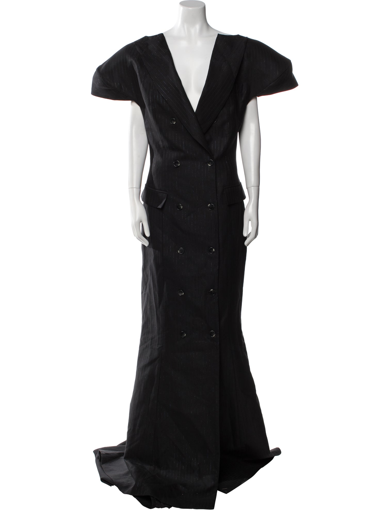 Luar V-Neck Long Dress