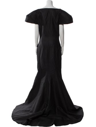 Luar V-Neck Long Dress