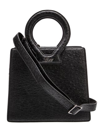 Luar Ostrich Top Handle Bag