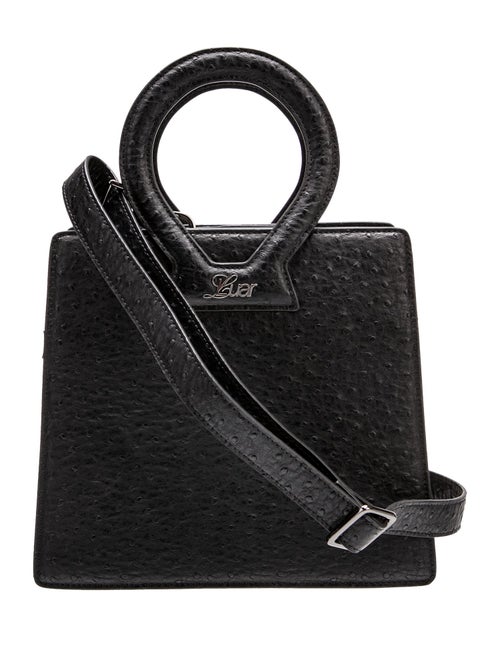Luar Ostrich Top Handle Bag
