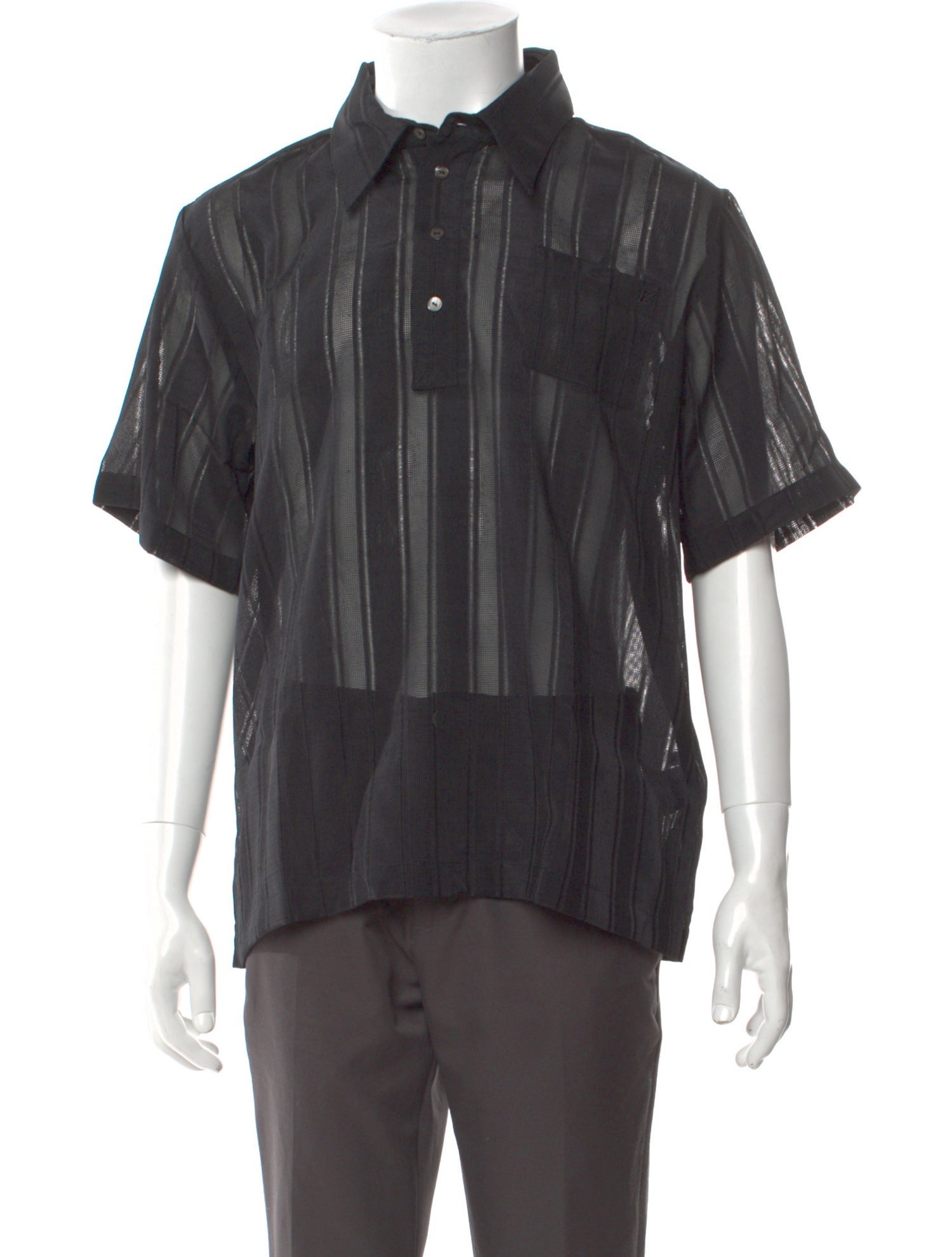 Luar Striped Collar Polo Shirt