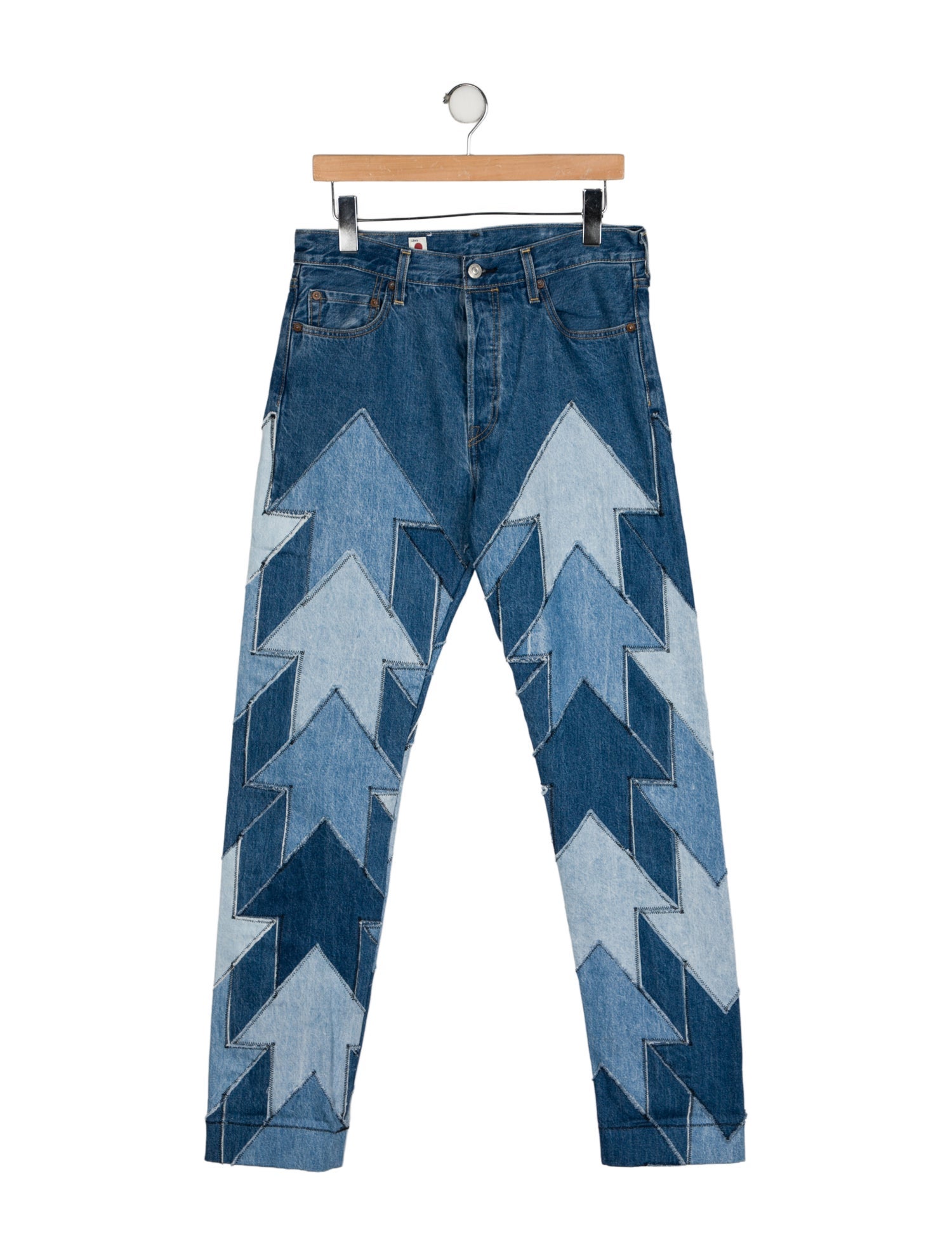 Levi Strauss Pieced Mix Wash Skinny Jeans