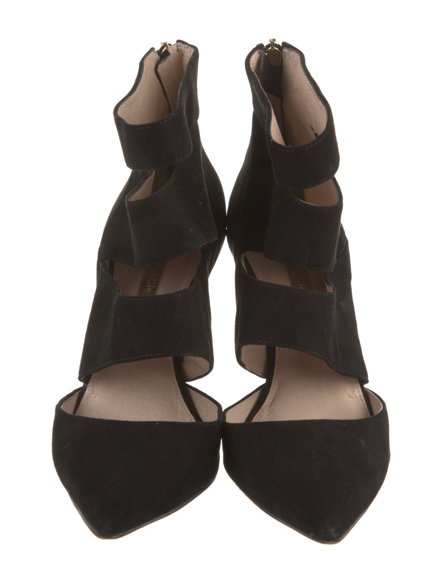 Louise et Cie Suede Cutout Accent D'Orsay Pumps