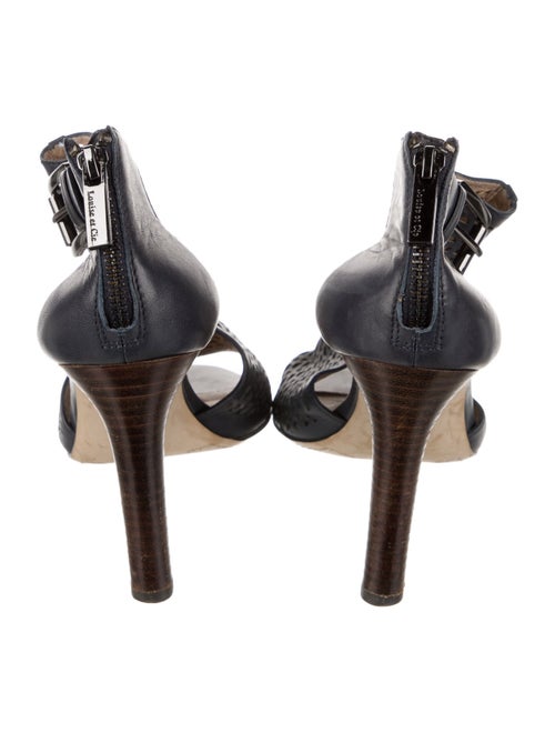 Louise et Cie Leather Lasercut Accents T-Strap Pumps