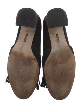 Louise et Cie Suede Fringe Trim Accent Pumps