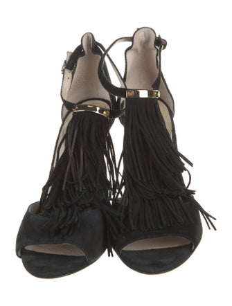 Louise et Cie Suede Tassel Accents Sandals