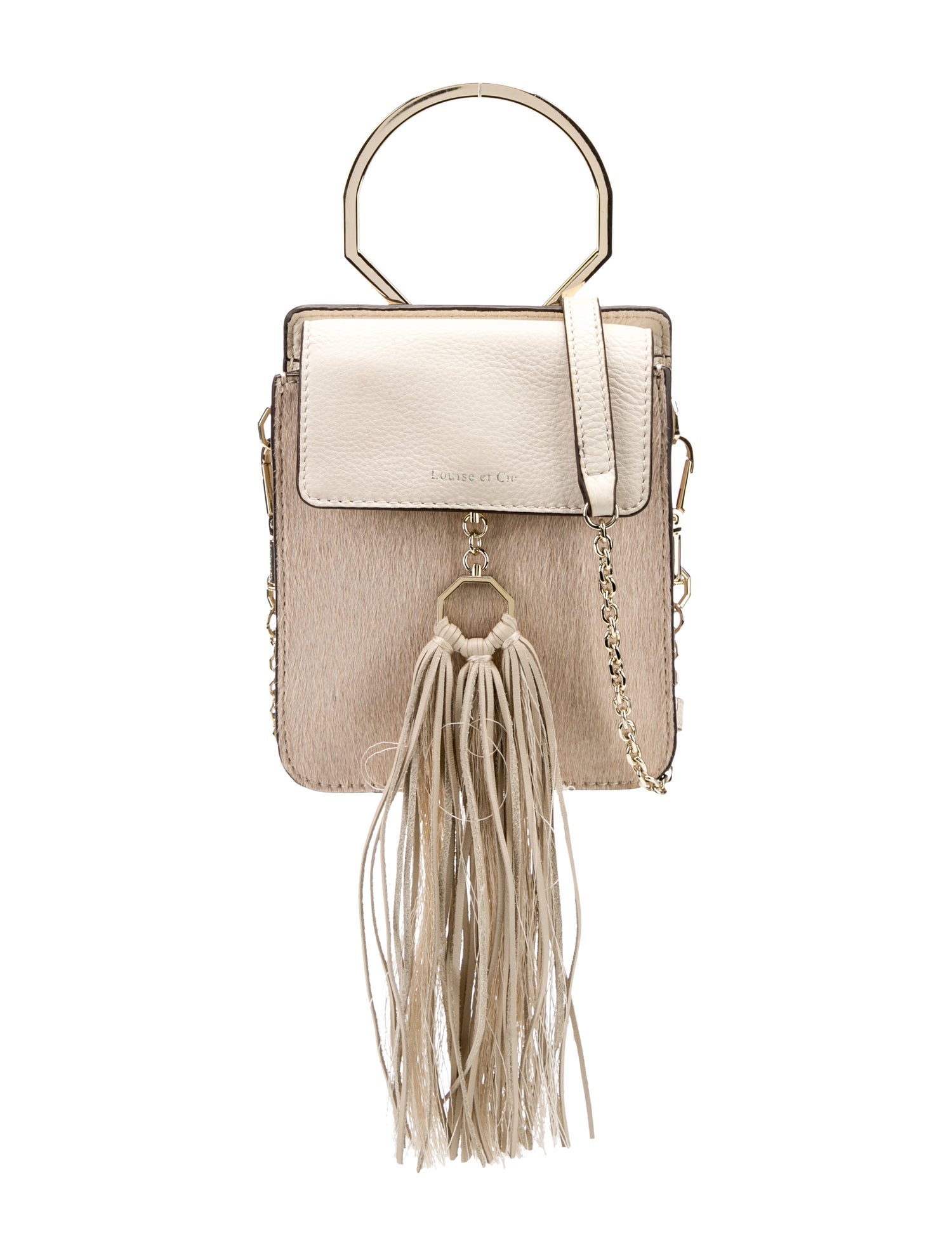 Louise et Cie Leather Top Handle Bag