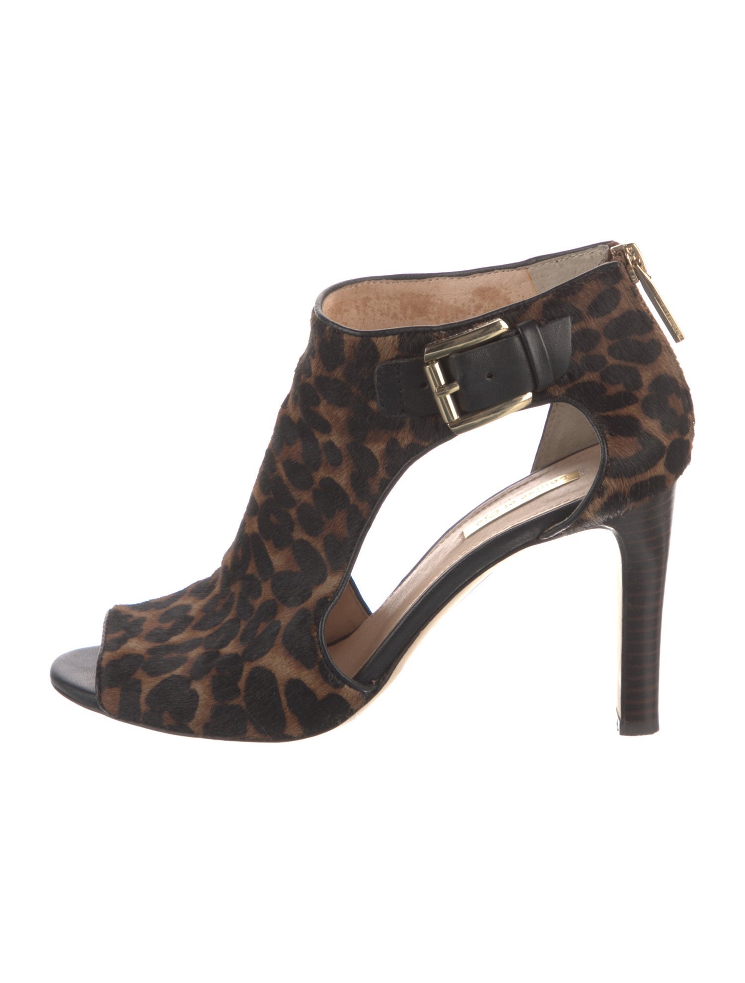 Louise et Cie Ponyhair Animal Print Sandals