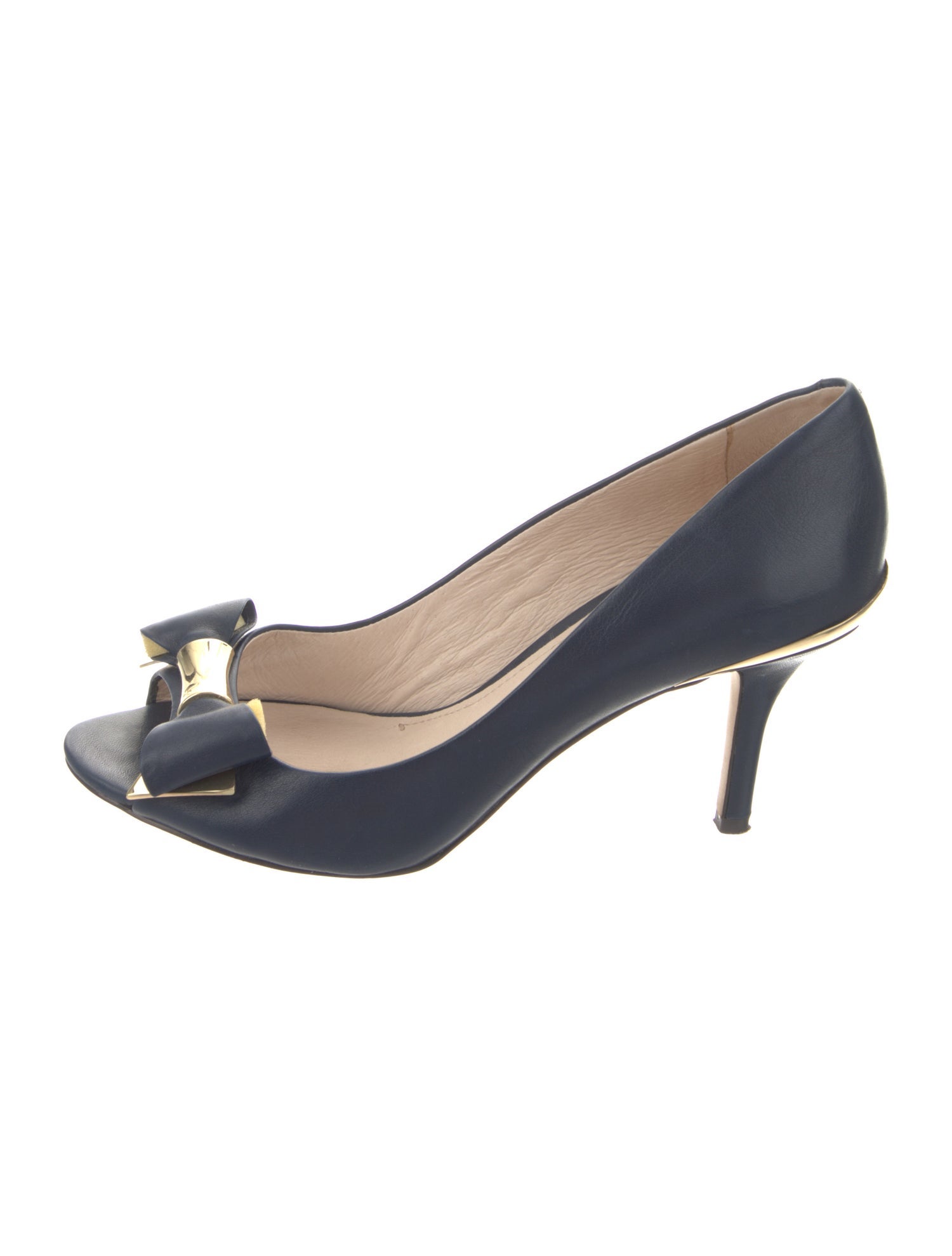 Louise et Cie Leather Bow Accents Pumps