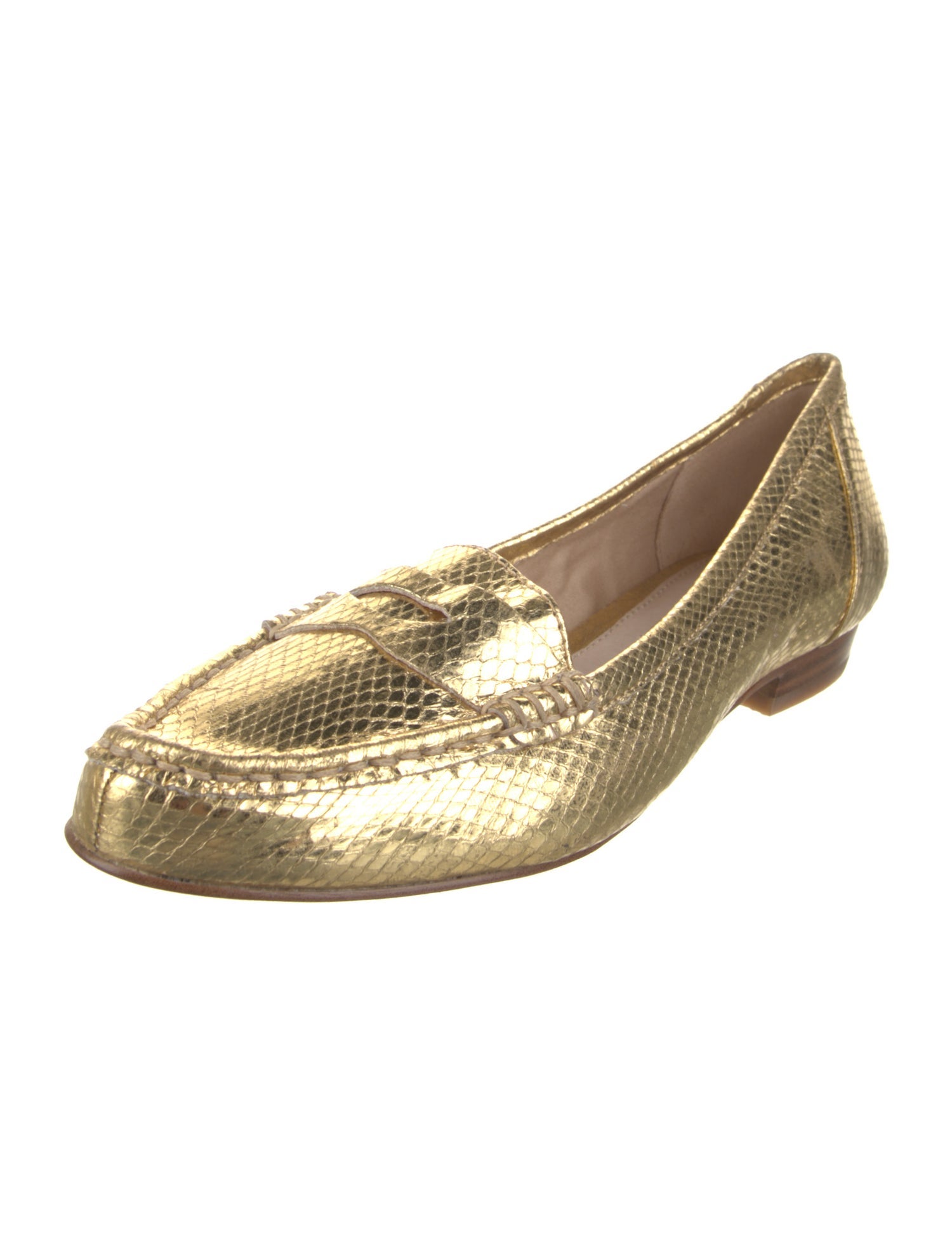 Louise et Cie Leather Animal Print Loafers