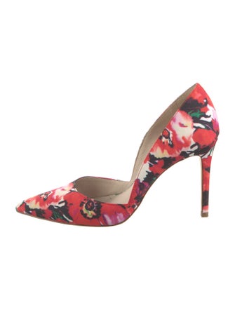 Louise et Cie Flora Print Satin D'Orsay Pumps