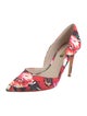 Louise et Cie Flora Print Satin D'Orsay Pumps