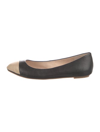 Louise et Cie Leather Colorblock Pattern Ballet Flats
