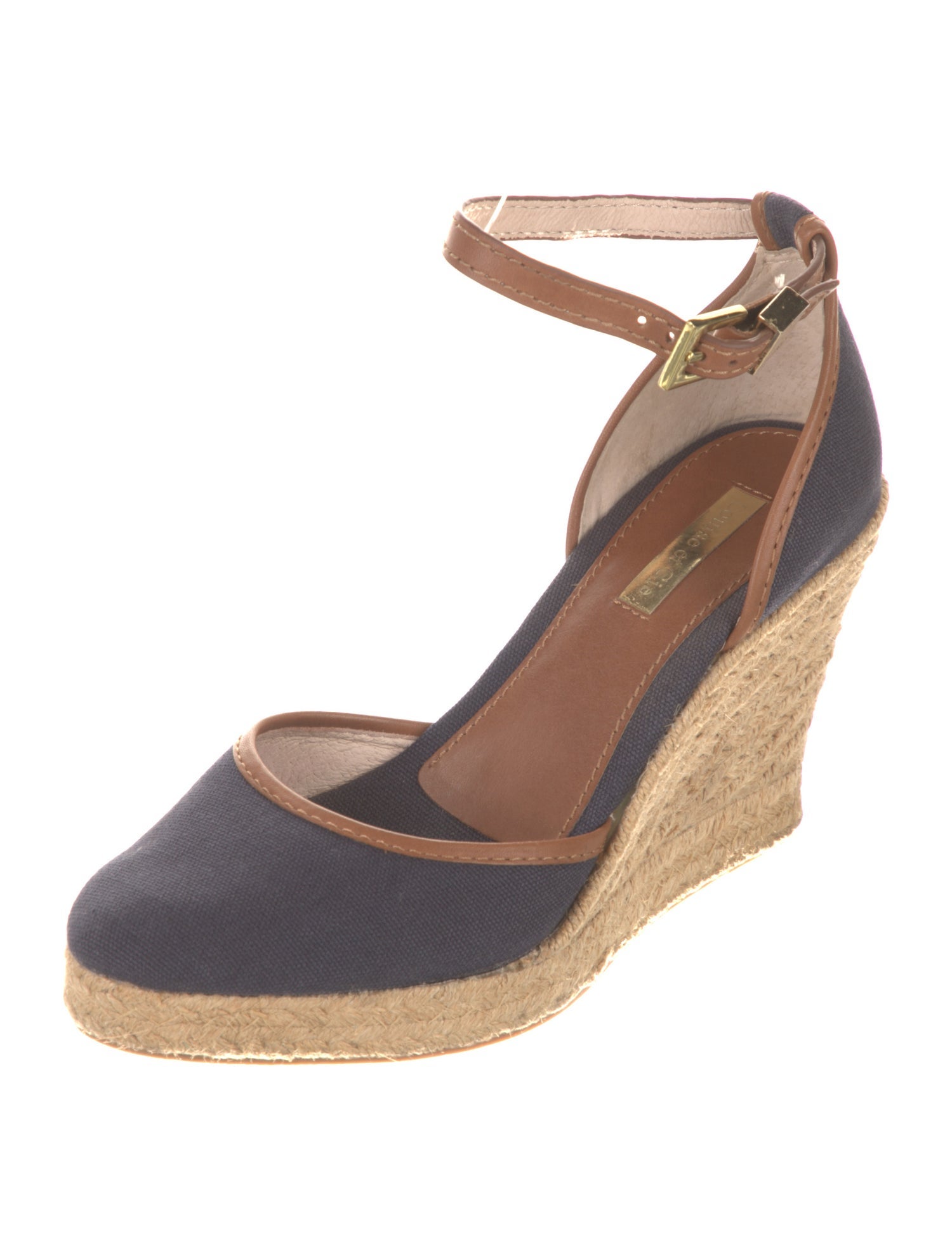 Louise et Cie Canvas Colorblock Pattern D'Orsay Pumps